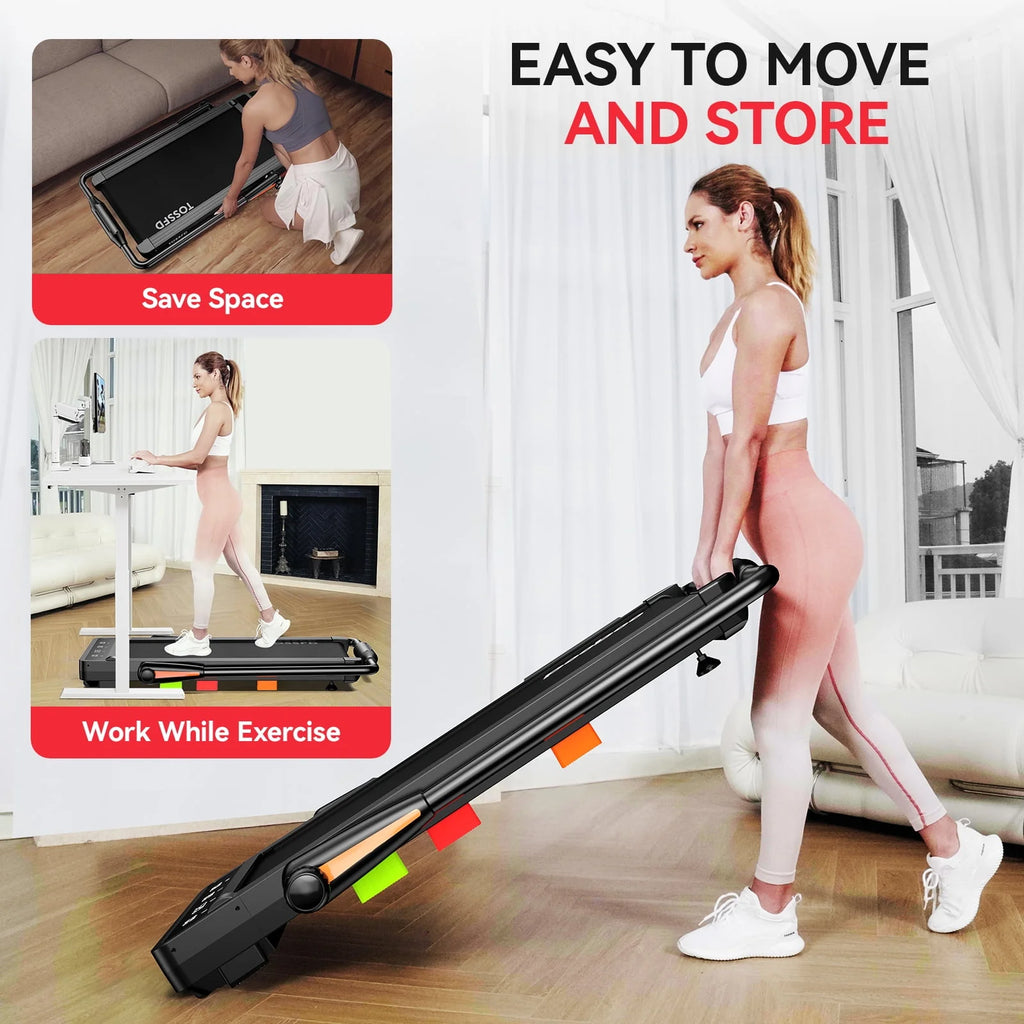 2 in 1 Folding Treadmill Walking Pad W27082