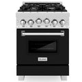24 Inch Gas Range Stainless Steel Black Matte P9525