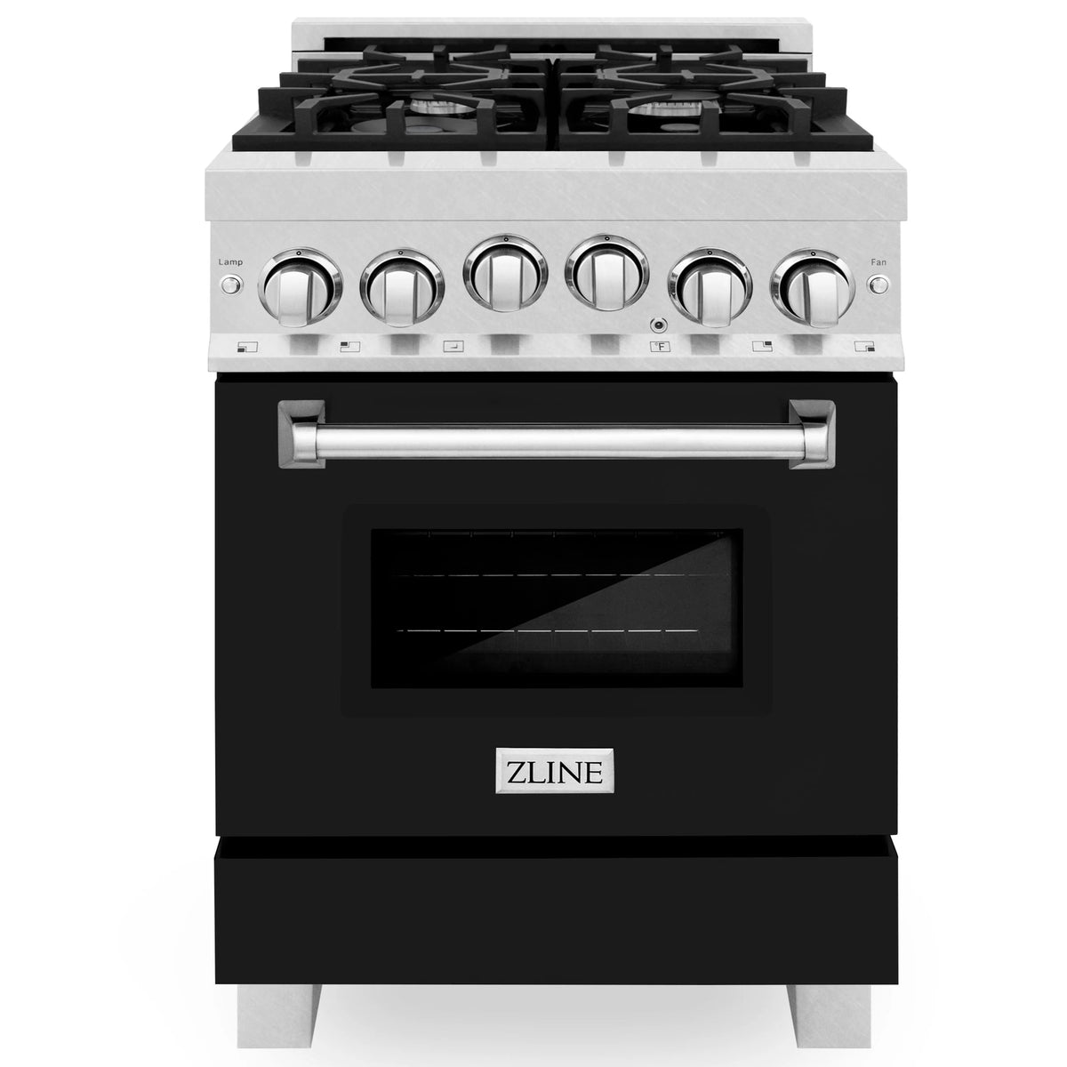 24 Inch Gas Range Stainless Steel Black Matte P9525