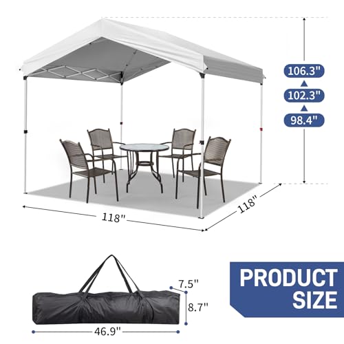 10x20ft Pop Up Canopy Tent with Carry Bag K62538