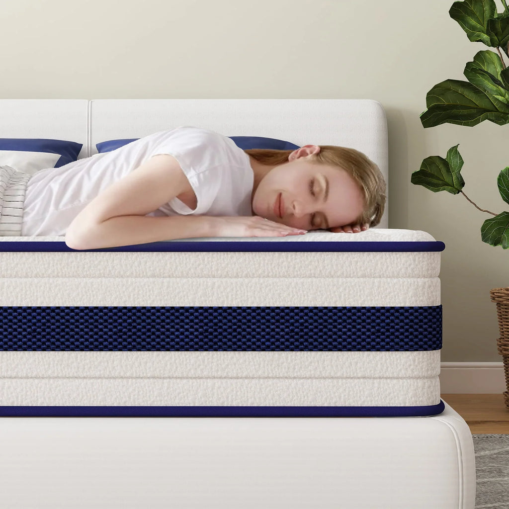 Queen 10 Inch Hybrid Memory Foam Mattress K10310