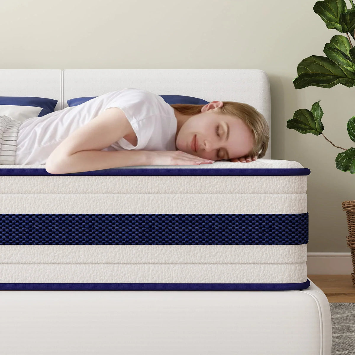 Queen 10 Inch Hybrid Memory Foam Mattress K10310