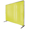 6x8 ft Yellow Welding Screen with Frame V131844
