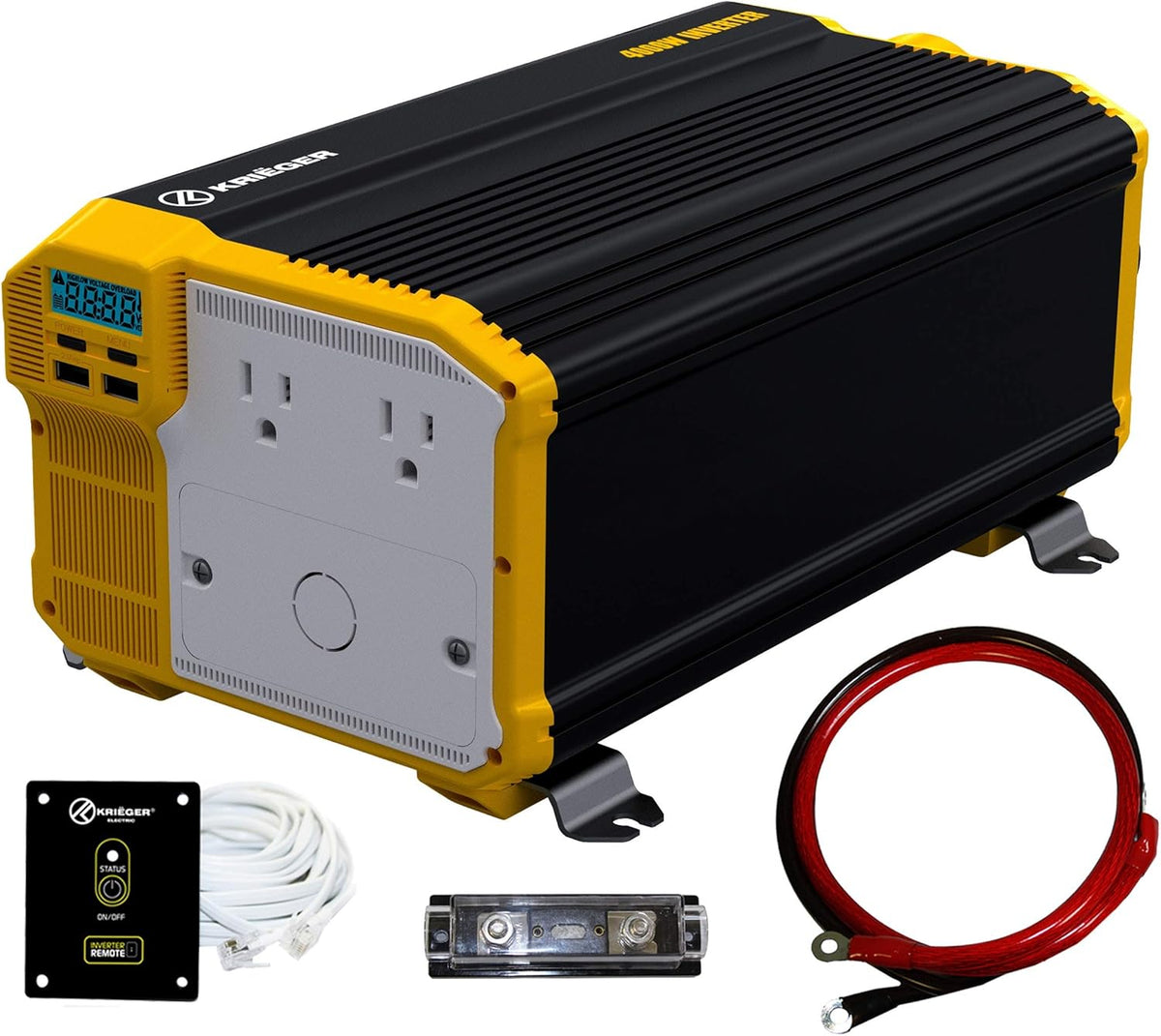 2000 Watts 12V to 110V Modified Sine Wave Power Inverter X11549