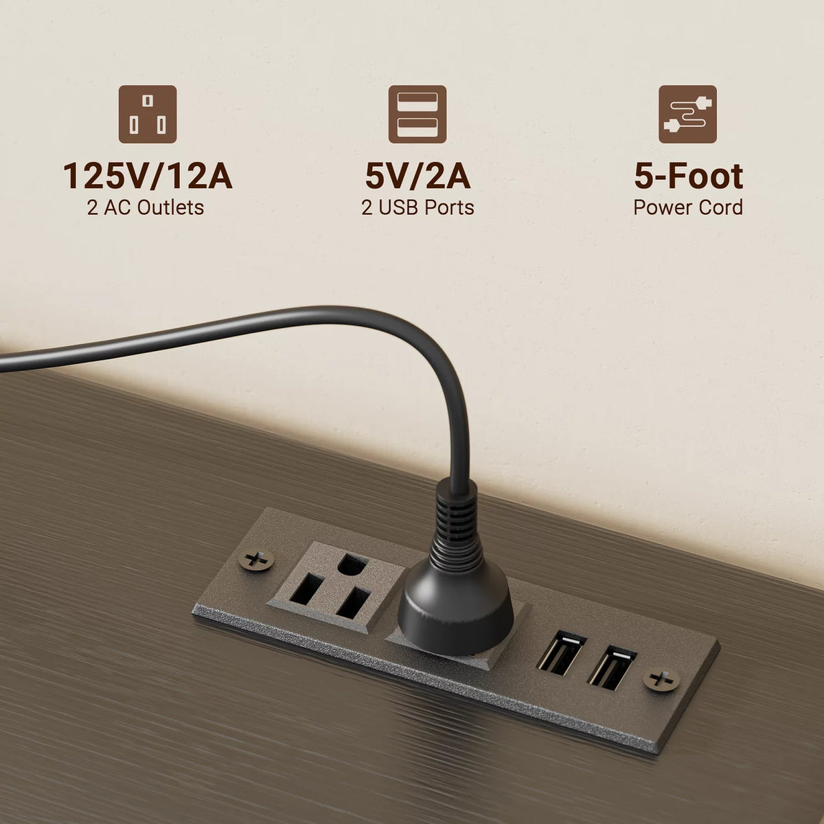 10 Drawer Dresser TV Stand with Power Outlet O5587