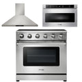 36 Electric Range, Range Hood, Microwave X54590