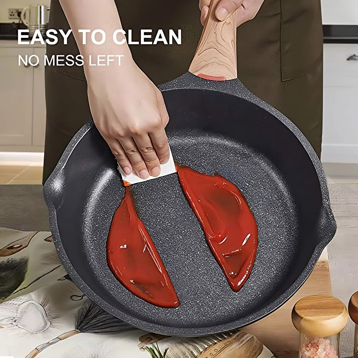 12 Inch Non Stick Granite Aluminum Frying Pan E868544