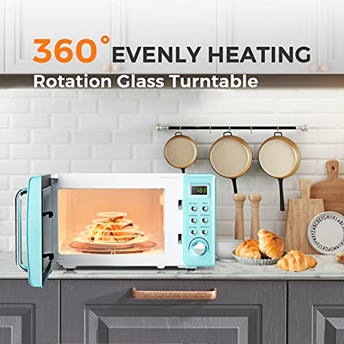 0.7 Cu.ft Compact Microwave Oven with Glass Turntable T6310
