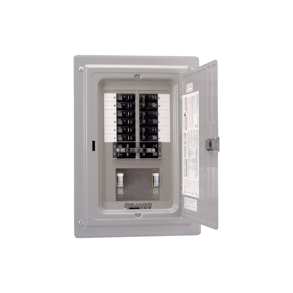 12 Circuits 60 Amps 125/250 Volts 15000 Watts Generator Transfer Panel G21912
