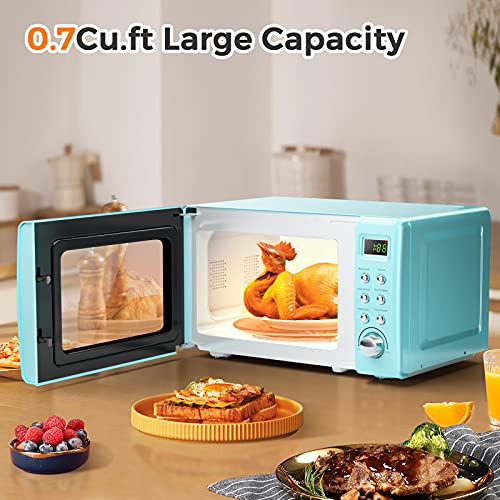 0.7 Cu.ft Compact Microwave Oven with Glass Turntable T6310