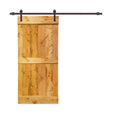 42 in. x 84 in. Solid Pine Wood Interior Sliding Barn Door with Hardware Kit N77763