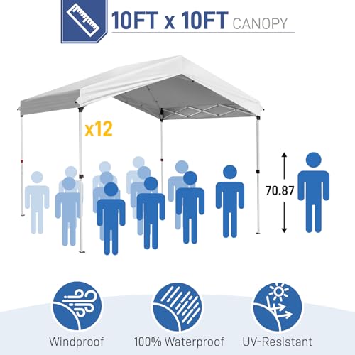 10x20ft Pop Up Canopy Tent with Carry Bag K62538