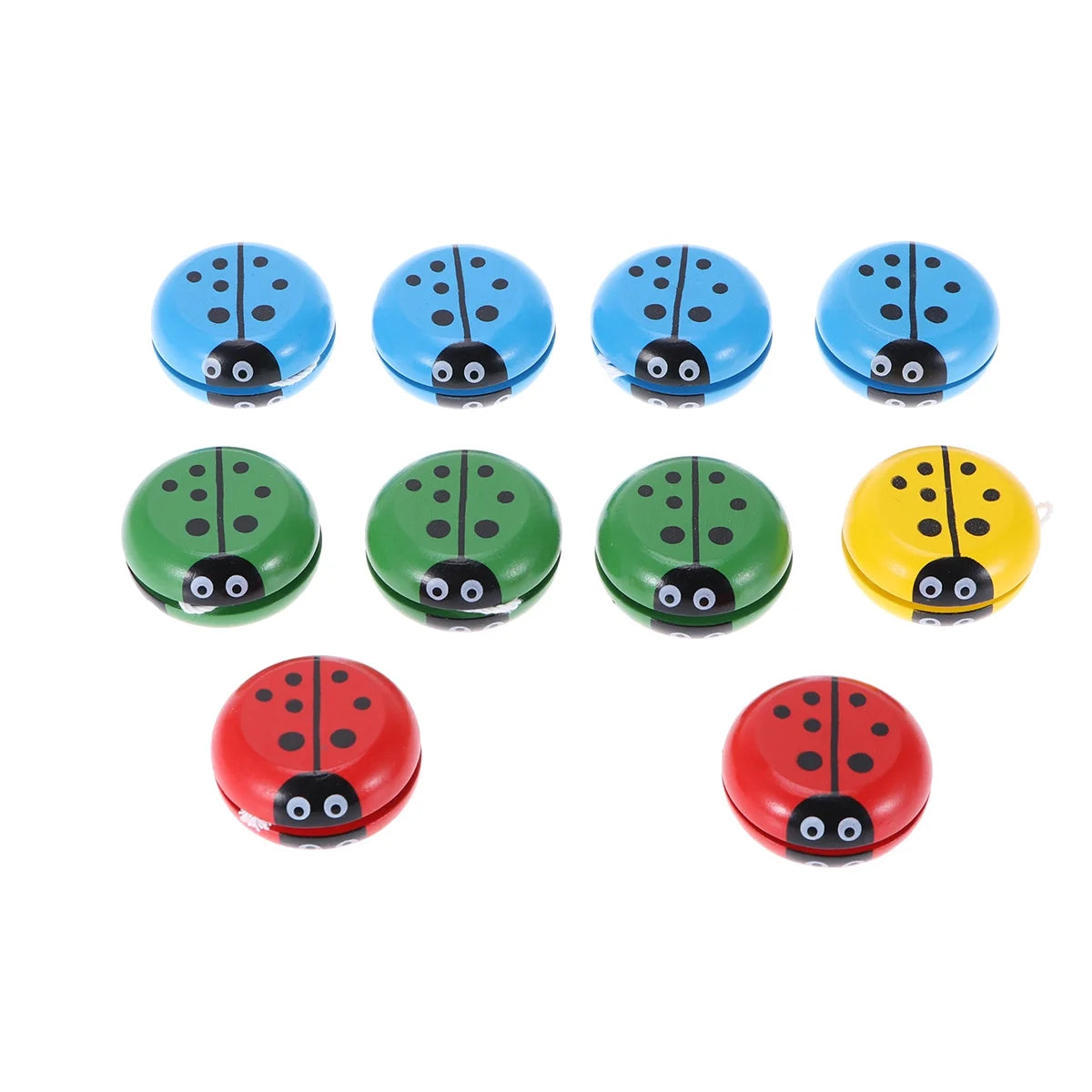 10pcs Wooden Yoyo Toys T632