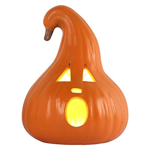 12" Shatterproof Waterproof Fake Pumpkin Halloween Decorations W252586