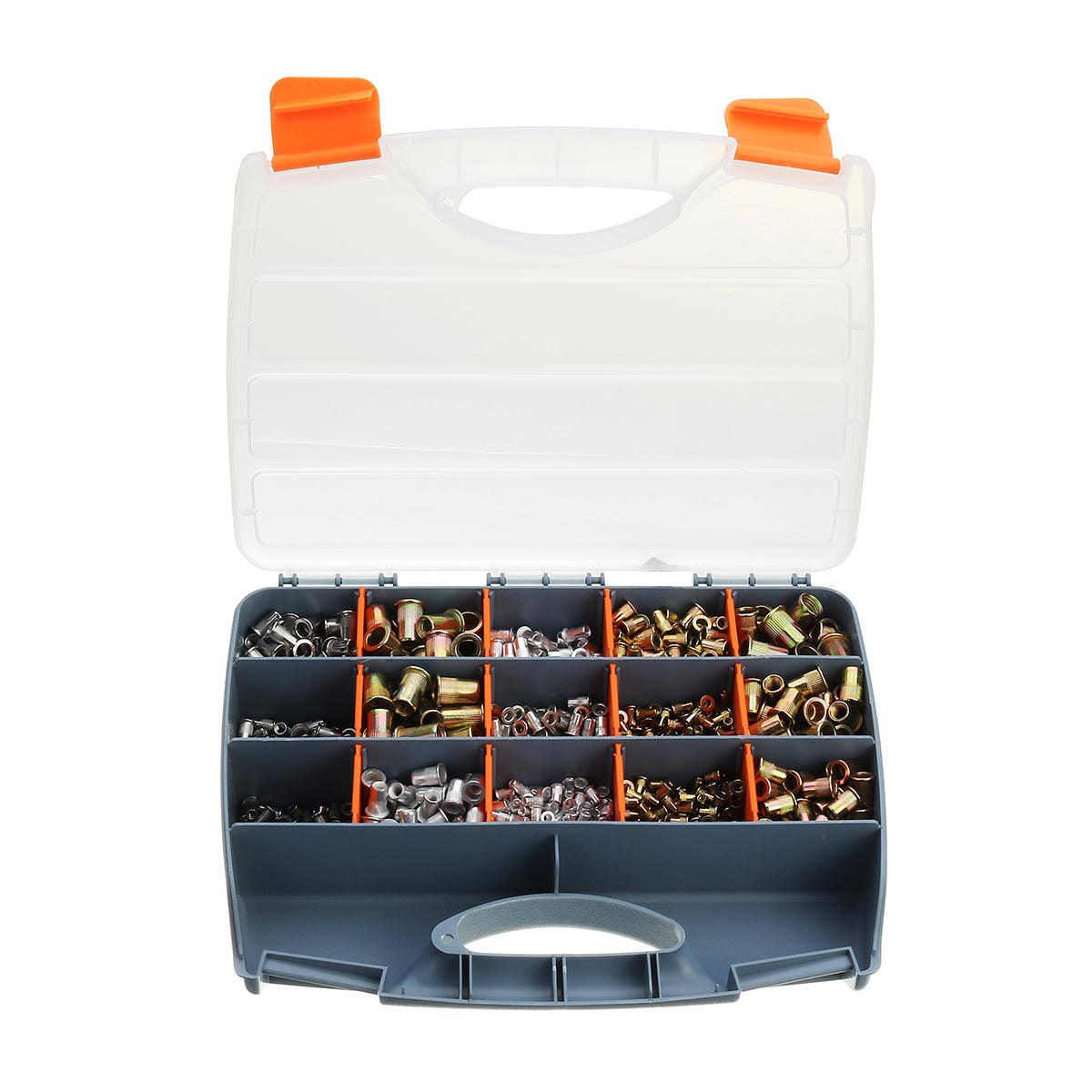 1200pcs M3 M4 M5 M6 M8 M10 M12 Stainless Steel Rivet Nut Tool Kit F1837