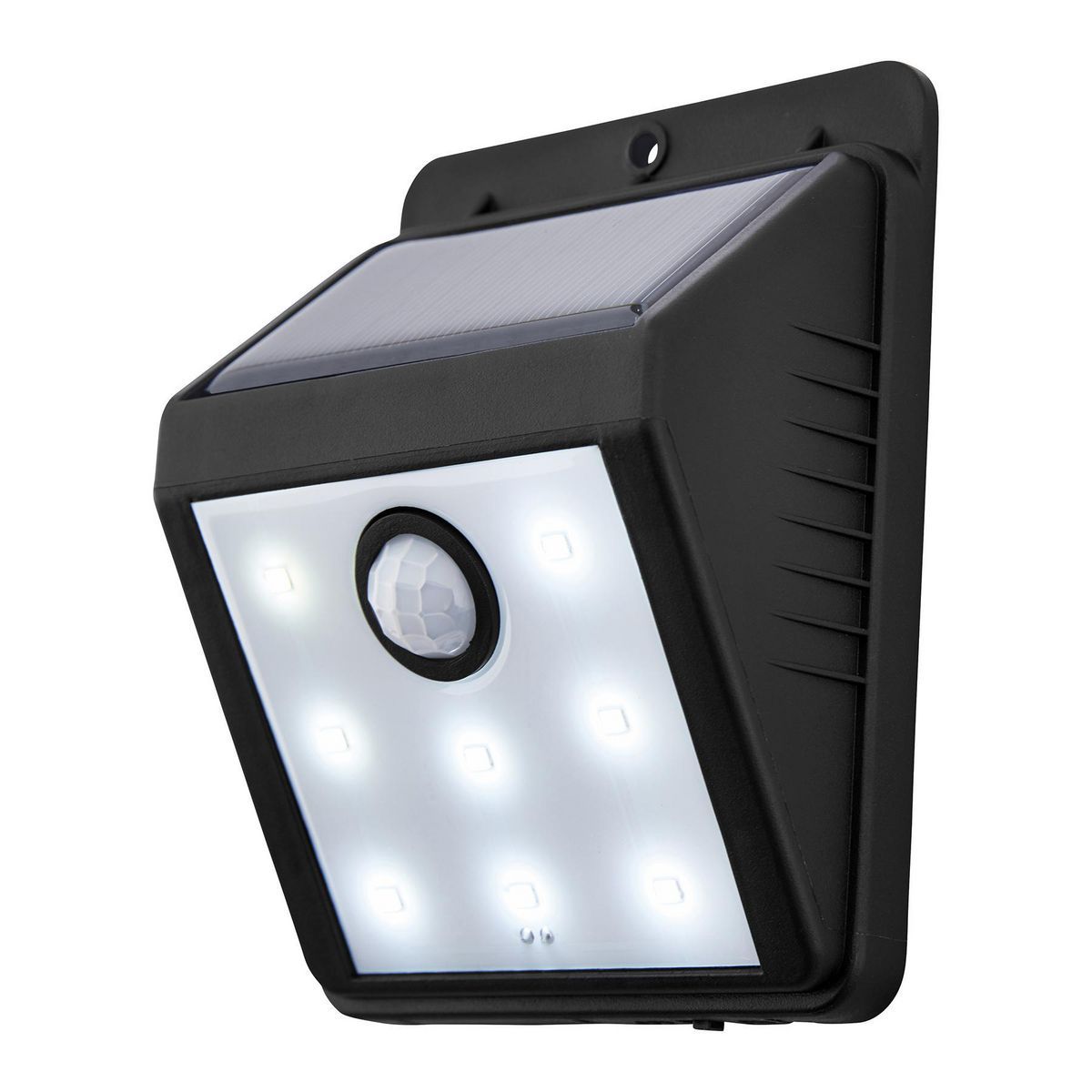 115 Lumen Wall-Mount Solar Security Light, Black C53318