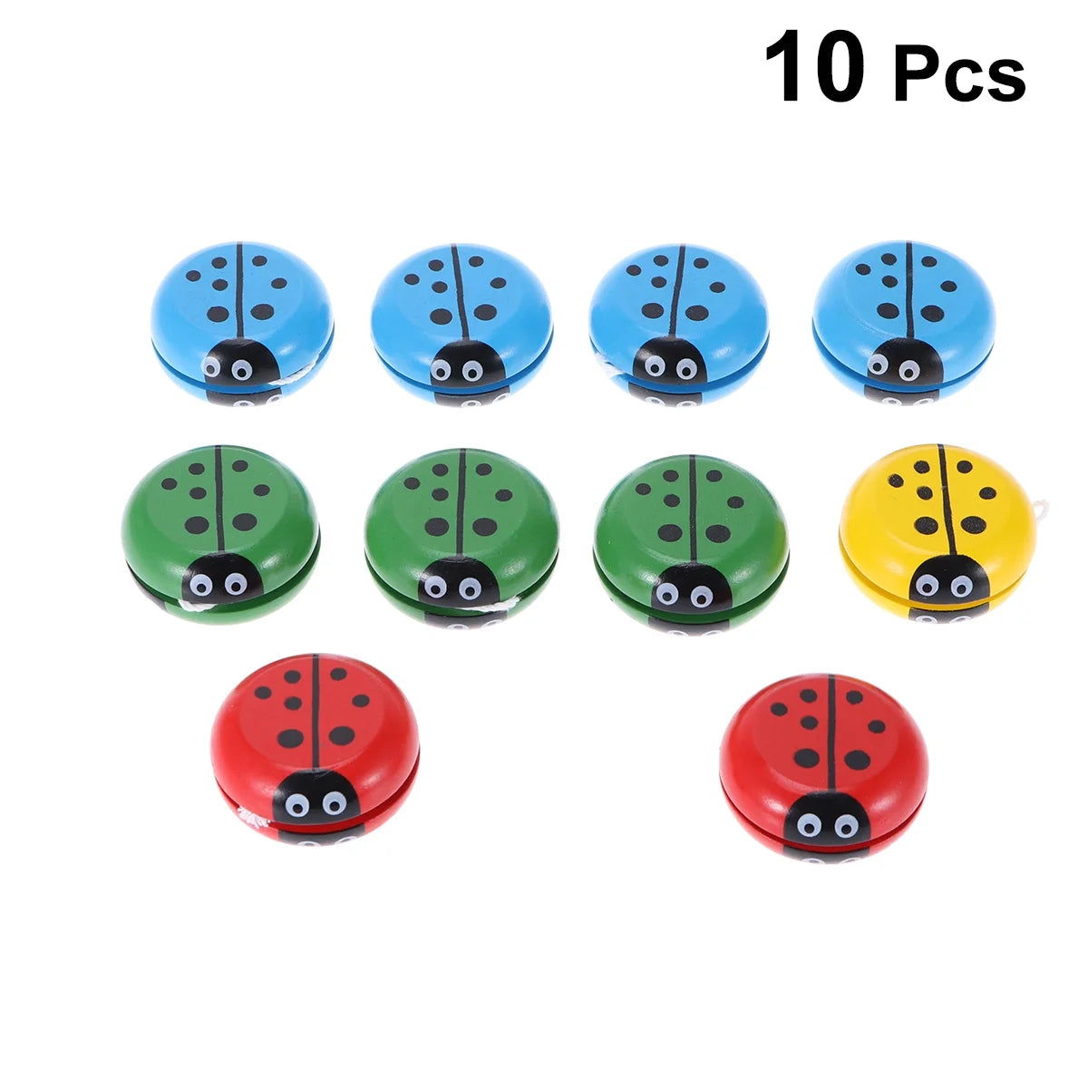 10pcs Wooden Yoyo Toys T632